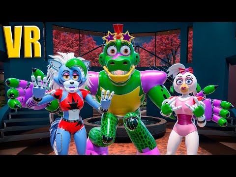 Видео: VR Подарил дом Гига Монти и Чике смотрим новый особняк в VRChat FNAF COOP ВРчат