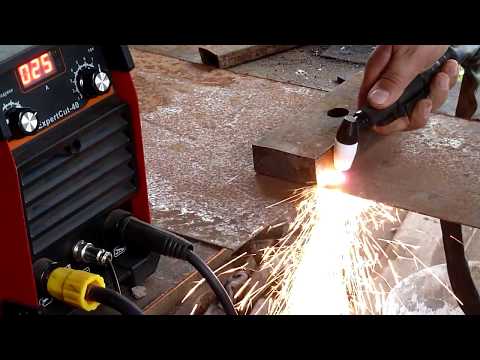 Видео: Плазморез Edon CUT 40. Резка метала. Plasma cutting device for metal 2