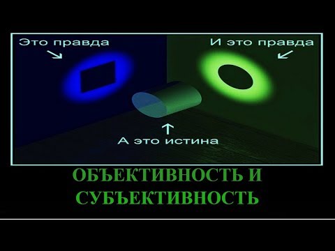 Видео: ОБЪЕКТИВНОСТЬ И СУБЪЕКТИВНОСТЬ