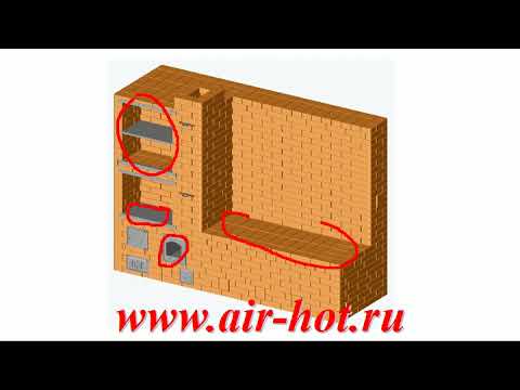 Видео: Отопительно-варочная печь с большой топочной камерой и лежанкой