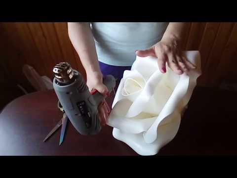 Видео: БЕСПЛАТНЫЙ МК. Роза №2 (Изолон)/ Free master class. A rose from an isolon
