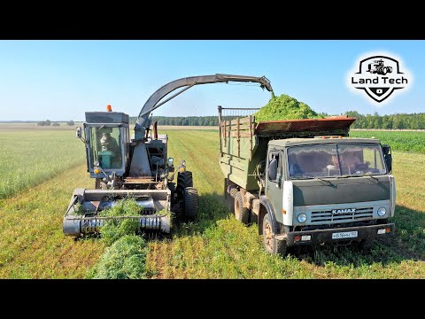 Видео: КСК-100 - самый известный кормоуборочный комбайн Советского Союза! КСК-100А-3 с подборщиком!