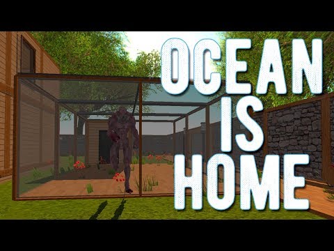 Видео: Притащил мутанта домой и посадил в клетку - Ocean is Home: Survival island