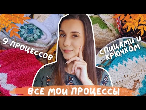 Видео: ВСЕ МОИ ПРОЦЕССЫ СПИЦАМИ И КРЮЧКОМ | 9 процессов: кардиганы, жилет, джемперы, лопапейса