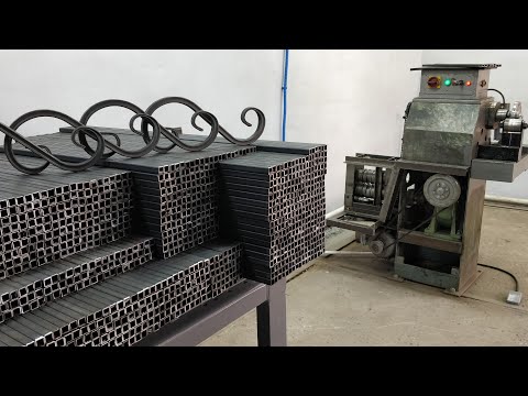 Видео: 1000 элементов на САМОДЕЛЬНОМ СТАНКЕ. ХОЛОДНАЯ КОВКА из профильной трубы.