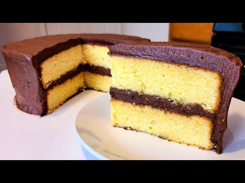Видео: Как приготовить желтый масляный торт с шоколадной глазурью
