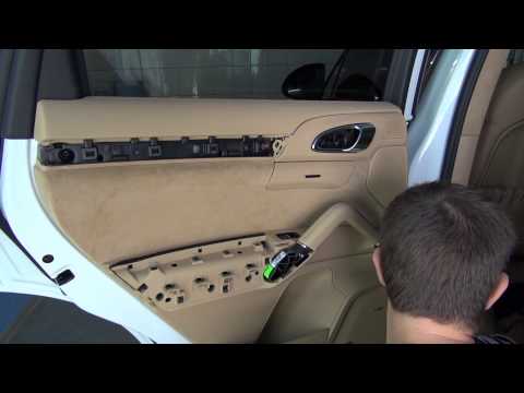 Видео: Porsche Cayenne S II Door Panel Removal (Полная разборка двери )