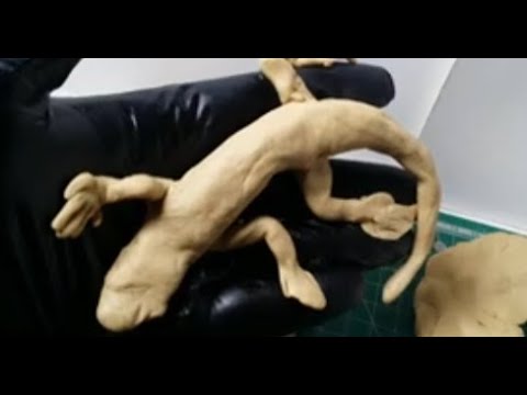 Видео: Как слепить ящерицу. День ящерицы - 14 августа. Скетч. #ящерица #рептилия #пластилин
