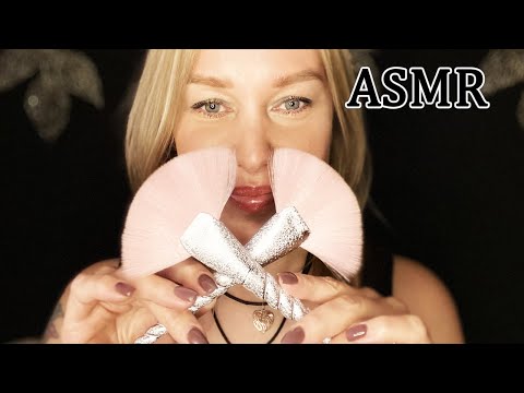 Видео: ASMR/АСМР Усыпляющий массаж КИСТОЧКАМИ 💕(Звуки рук /Шёпот / Кисточки)