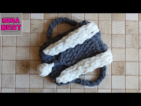 Видео: Детский рюкзак ЗАЙКА - что можно связать из пряжи Ализе Пуффи