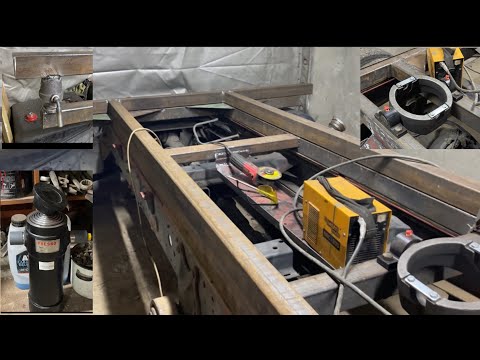 Видео: Підрамник та платформа самоскидного кузова Мерседес 814 Частина (5) Циліндр Presko!!!