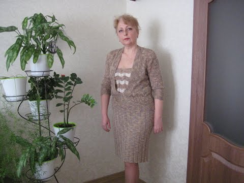 Видео: Вязание спицами, костюм тройка, схемы, мастер-класс