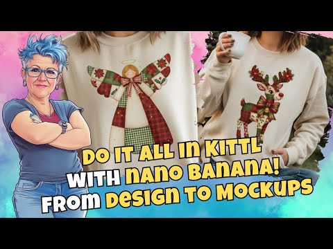 Видео: От Prompt до Etsy с помощью ОДНОГО инструмента: Kittl + Nano Banana Model 🍌