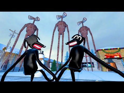 Видео: СИРЕНОГОЛОВЫЙ И КОТОПЕС ГОНЯЕТСЯ ЗА НАМИ SCP ГАРРИС МОД ► Garry's Mod