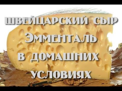 Видео: Эмменталь, швейцарский сыр в домашних условиях