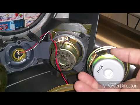 Видео: Замена динамика от колонки музыкального центра Aiwa V70.№192