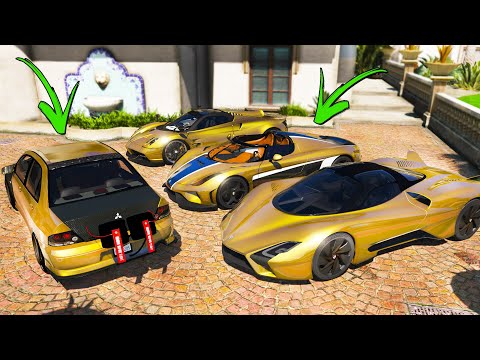 Видео: УГНАЛ КУЧУ ЗОЛОТЫХ ЧИТ ТАЧЕК ЗА 180 СЕКУНД У МАЖОРА! БИТВА ВОРОВ ГТА 5! МОДЫ В GTA 5!