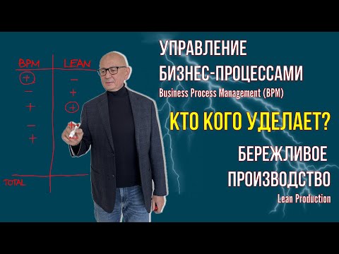 Видео: Бережливое производство против управления бизнес процессами