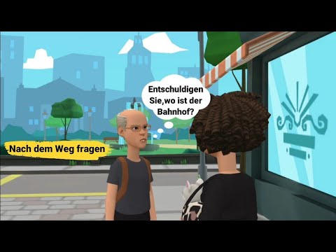 Видео: Спрашивать дорогу | Учите немецкий с помощью диалогов