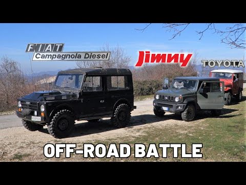 Видео: FIAT Campagnola, новый Suzuki Jimny и Toyota BJ в отстое! (Часть 1)
