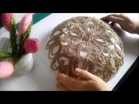 Видео: Новая работа в технике,,джутовая филигрань,,