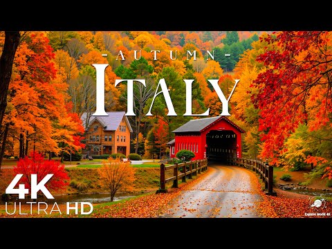 Видео: Осенняя Италия 4K Ultra HD • Потрясающие кадры Италии, живописный фильм для релаксации
