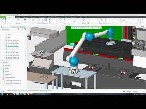 Видео: Моделирование работы промышленного робота. Ч. 3.2 - Устранение ошибок в варианте движения по сплайну