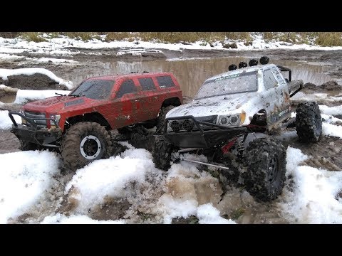 Видео: Сравнительный тест-драйв Redcat Everest Gen7 и Remo Hobby Trial Rigs Truck в гряземесе