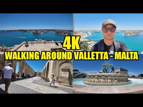 Видео: 🇲🇹 Валлетта, Мальта — пешеходная экскурсия в 4K | Потрясающая столица! 🚶‍♂️✨