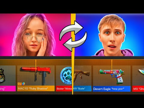 Видео: БИТВА НОВОГОДНИХ КЕЙСОВ, но ПОКУПАЕМ СКИНЫ ДРУГ ДРУГУ (STANDOFF 2) Дарк Дак vs Шелди