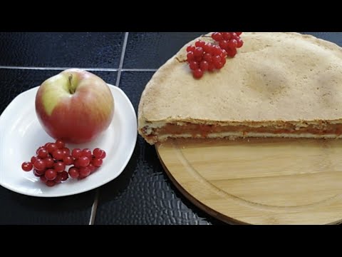 Видео: Пирог с калиной и яблоком. Песочное тесто, вкуснооо...