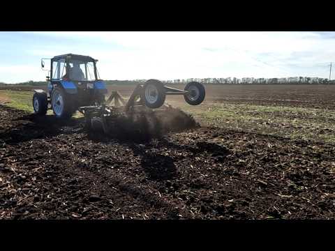 Видео: Хочешь сей а хочешь куй. Готовим почву к чизелевке двумя МТЗ 82.