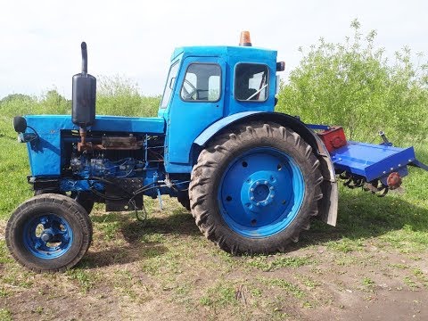 Видео: Вспашка почвофрезой сезон 2019