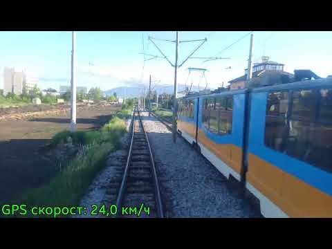 Видео: София, България. Трамвай 12 (Пета градска болница - кв. "Илиянци") с T6M-700F №701