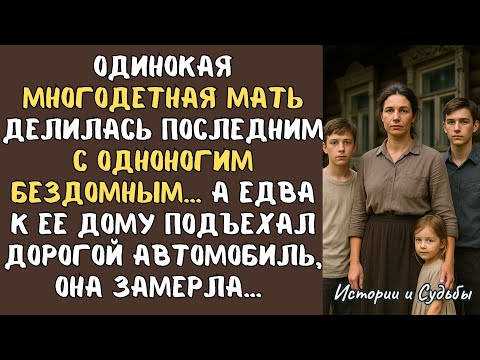 Видео: Одинокая МНОГОДЕТНАЯ мать делилась последним с одноногим БЕЗДОМНЫМ… А едва к ее дому подъехал