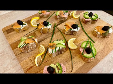 Видео: Парти  хапки, Коктейлни хапки, Празнични хапки, Студено предястие