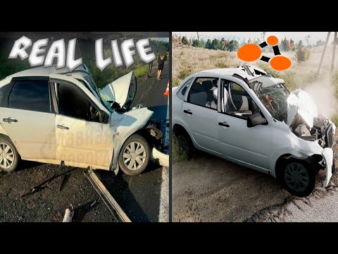 Видео: Реконструкция аварии на реальных событиях в BeamNG.Drive №4.