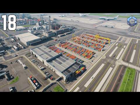 Видео: Я построил новую промышленную зону с ОГРОМНЫМ грузовым аэропортом! 🏭✈️ | Cities Skylines 2 — Част...