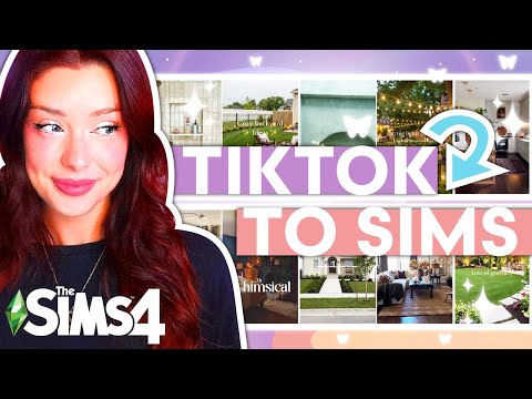Видео: Строим первую комнату, которую я вижу в TIKTOK, для каждой комнаты в The Sims 4
