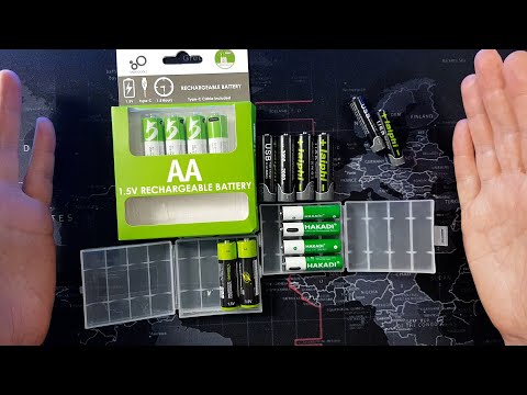 Видео: Тест популярних акумуляторних літієвих батарейок АА та ААА: Znter, Hakadi, Laiphi та Smartoools.