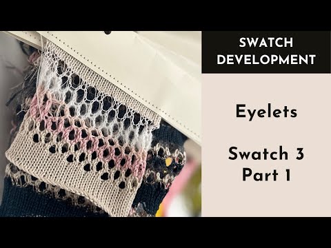 Видео: Машинное вязание - Люверсы