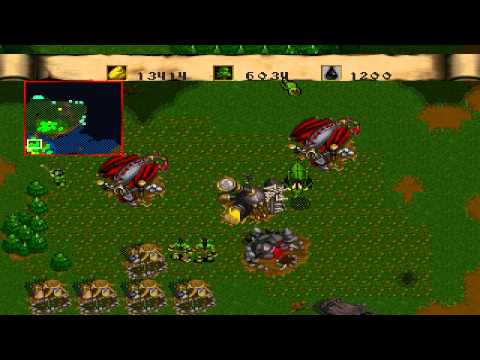Видео: Warcraft 2: Dark Saga(PS One) RUS "Под покровом ночи" за орков миссия 8