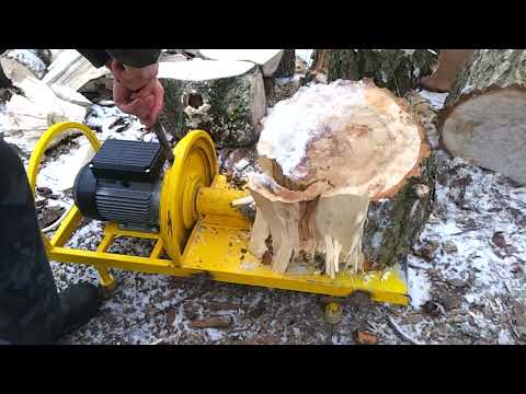 Видео: Дровокол проти Тополі