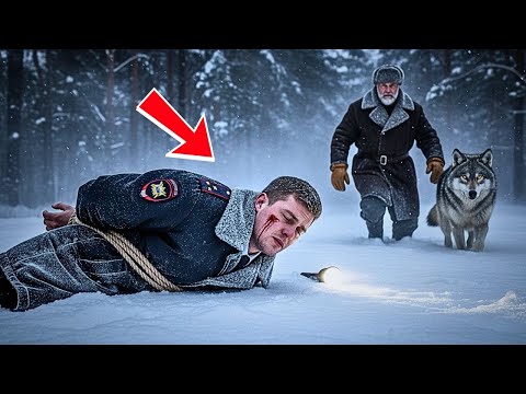 Видео: Пожилой ветеран и его волк нашли связанного полицейского в метели — что было дальше шокирует