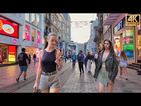 Видео: Стамбул, Турция, площадь Таксим, улица Истикляль, 4K пешеходная экскурсия