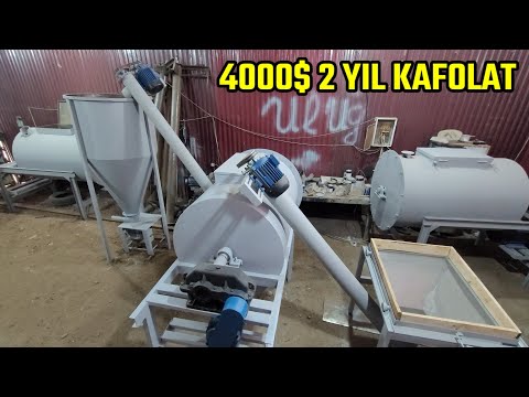 Видео: Шпаклёвка Кафельный клей Сухой смеслар ишлаб чикариш учун мешалка станоклар