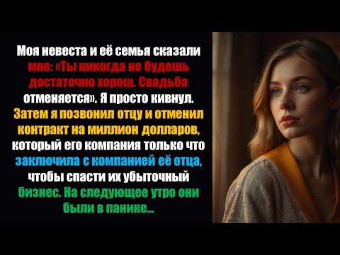 Видео: Моя невеста и её семья сказали мне: «Ты никогда не будешь достаточно хорош. Свадьба отменяется»...