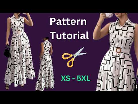 Видео: Шитье Потрясающего Макси-Платья с Ярусами | Легкий Летний Паттерн для Всех Размеров и Начинающих