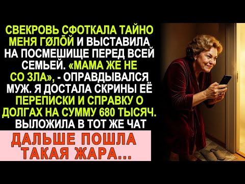 Видео: Свекровь сняла меня без одежды и показала всем  Муж оправдал её  Я отомстила красиво!
