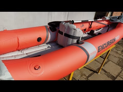 Видео: ✅ Распаковка и сборка надувного двухместного каяка INTEX K2. doRABOTKA